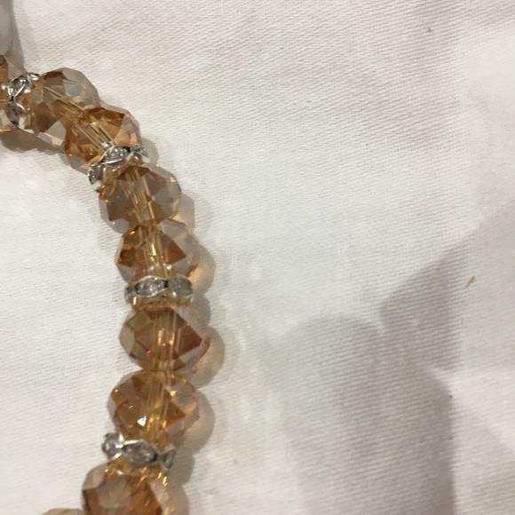 Bracelet glass stone with 2 large CZ S!!! - Picture 8 of 8